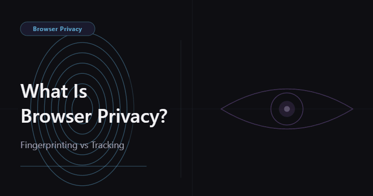 What Is Browser Privacy? Fingerprinting vs Tracking
