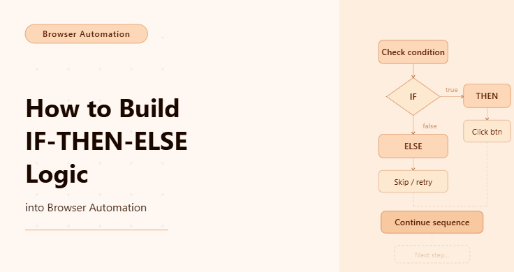 How to Build IF-THEN-ELSE Logic into Browser Automation