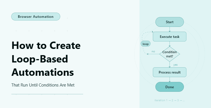 How to Create Loop-Based Automations That Run Until Conditions Are Met