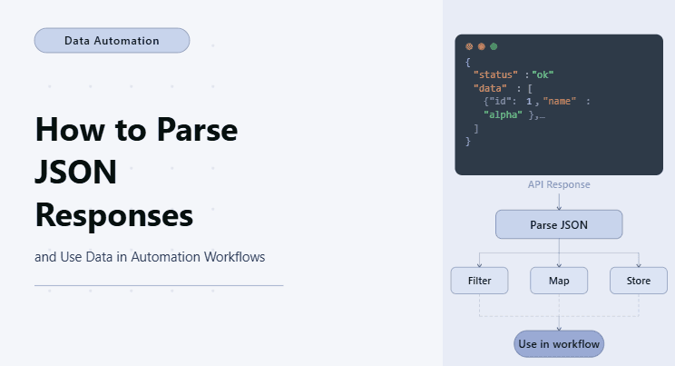 How to Parse JSON Responses and Use Data in Automation Workflows