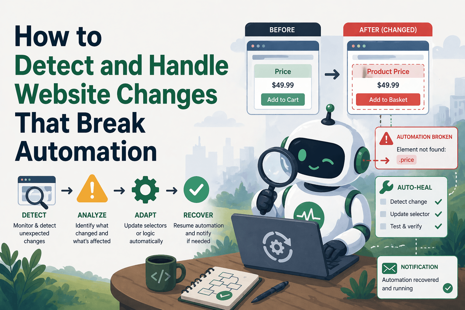 How to Detect and Handle Website Changes That Break Automation