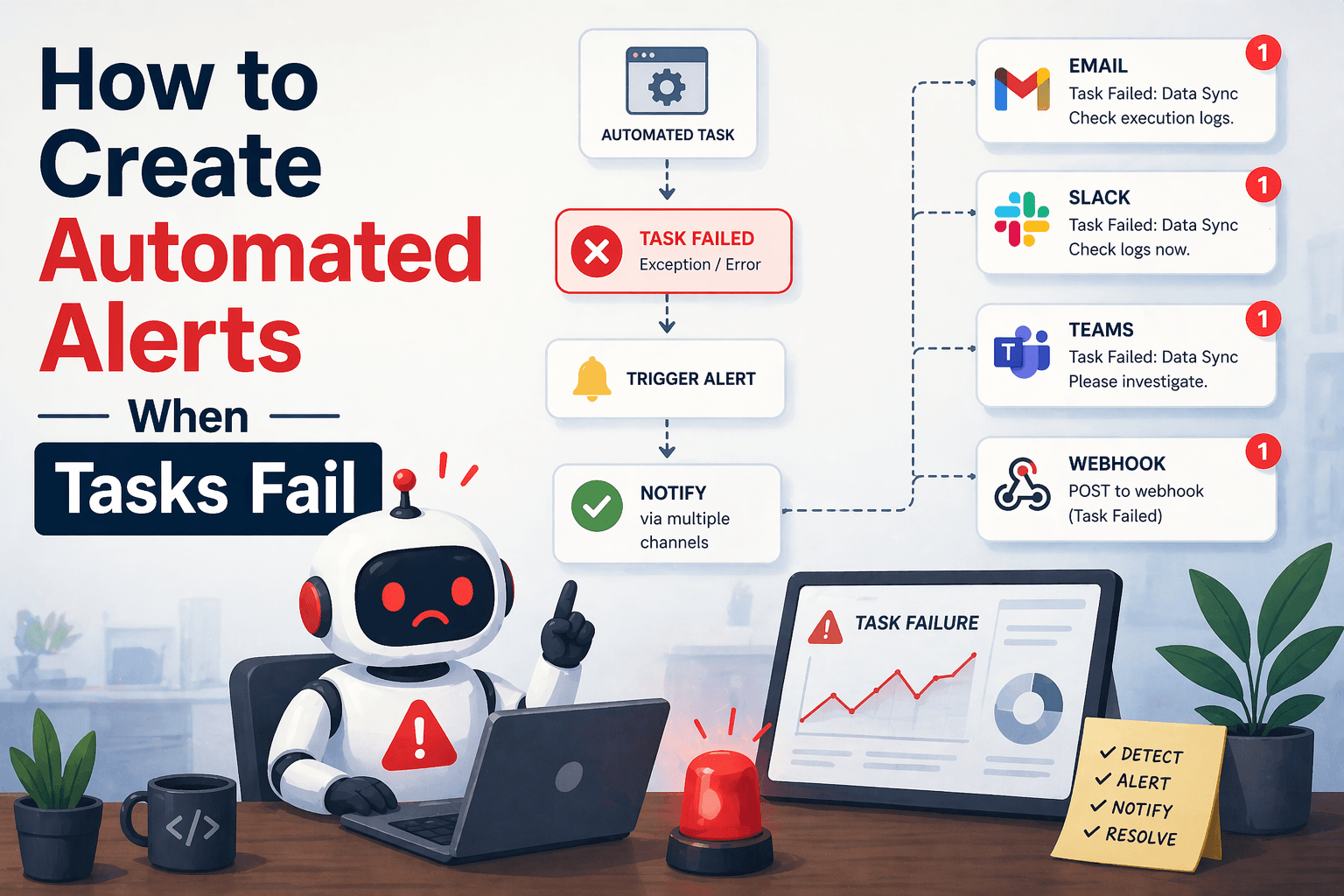 How to Create Automated Alerts When Tasks Fail