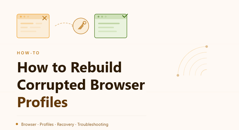 How to Rebuild Corrupted Browser Profiles