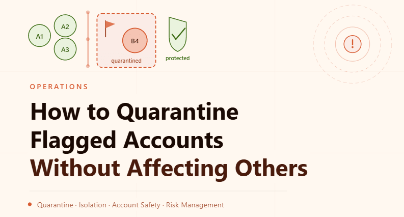 How to Quarantine Flagged Accounts Without Affecting Others