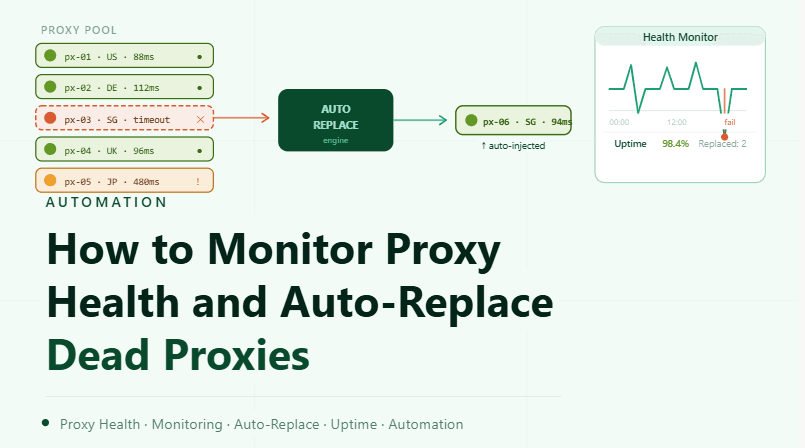 How to Monitor Proxy Health and Auto-Replace Dead Proxies