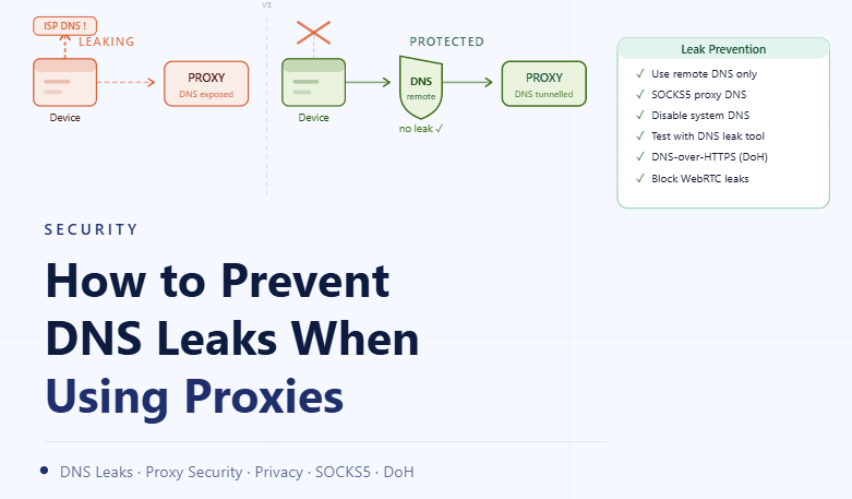 How to Prevent DNS Leaks When Using Proxies