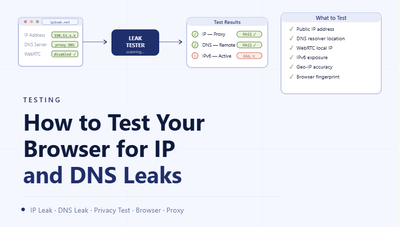 How to Test Your Browser for IP and DNS Leaks