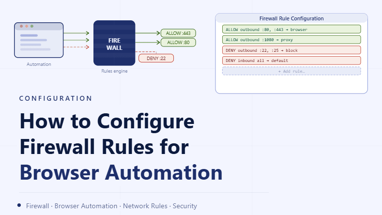 How to Configure Firewall Rules for Browser Automation
