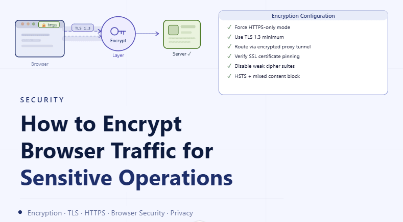 How to Encrypt Browser Traffic for Sensitive Operations