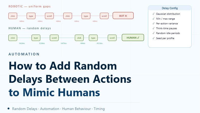 How to Add Random Delays Between Actions to Mimic Humans