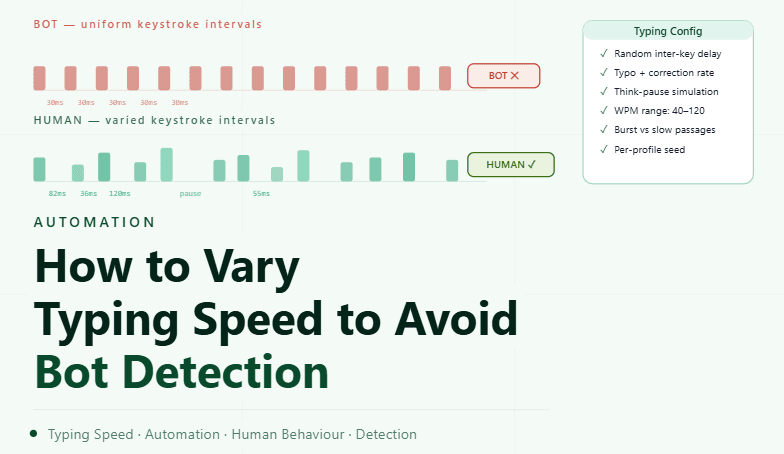How to Vary Typing Speed to Avoid Bot Detection