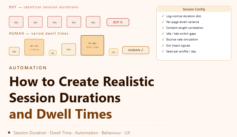 How to Create Realistic Session Durations and Dwell Times