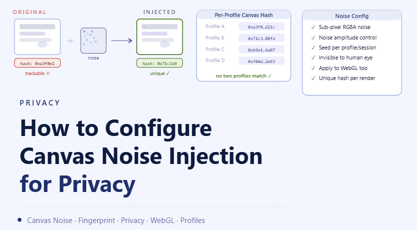 How to Configure Canvas Noise Injection for Privacy