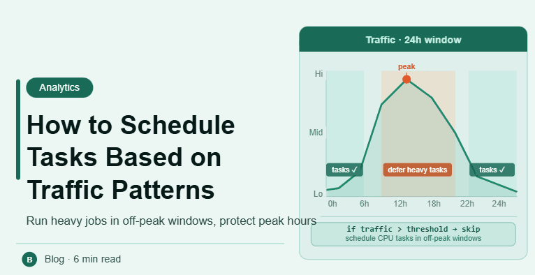 How to Schedule Tasks Based on Website Traffic Patterns