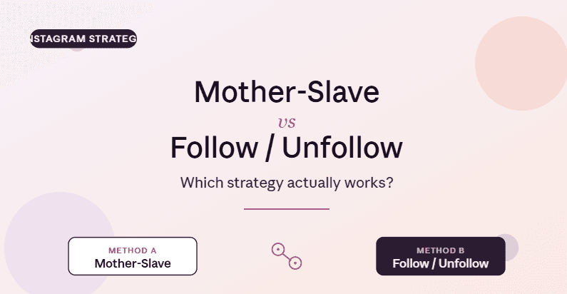 Mother-Slave Method vs Follow/Unfollow: Which Instagram Strategy Works Better?