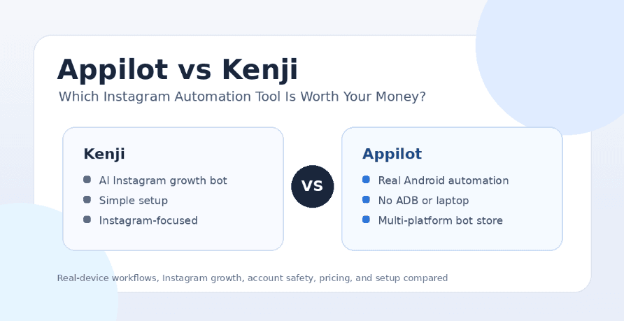 Appilot vs Kenji: Which Instagram Automation Tool Is Worth Your Money?