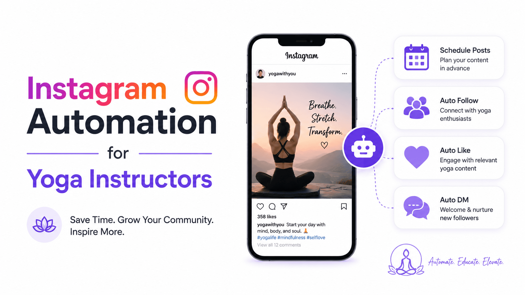 Instagram Automation for Yoga Instructors: Building an Audience Online