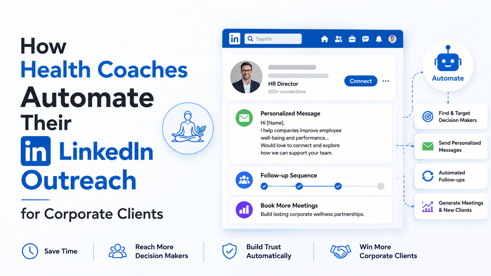 How Health Coaches Automate Their LinkedIn Outreach for Corporate Clients