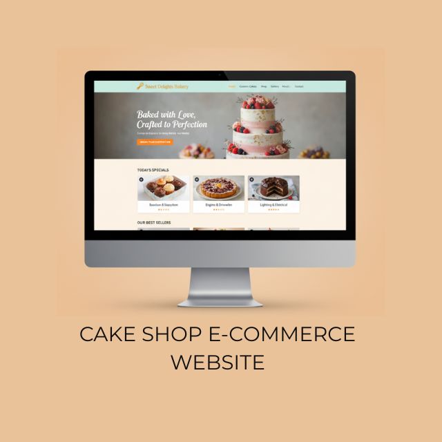 Cake Shop E-commerce Website Design