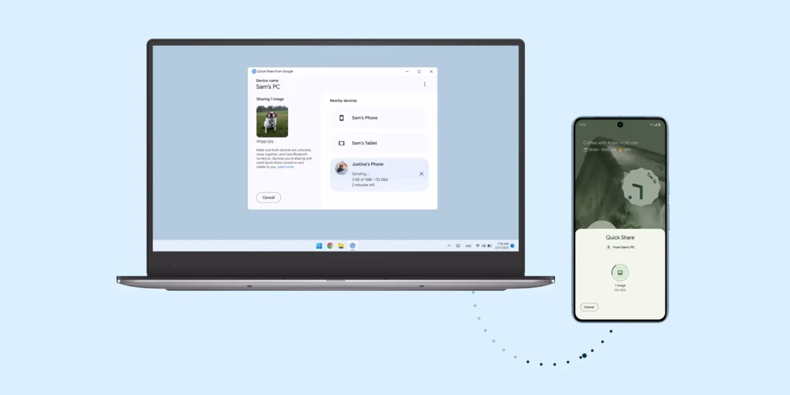 Unified Quick Share Coming to PCs