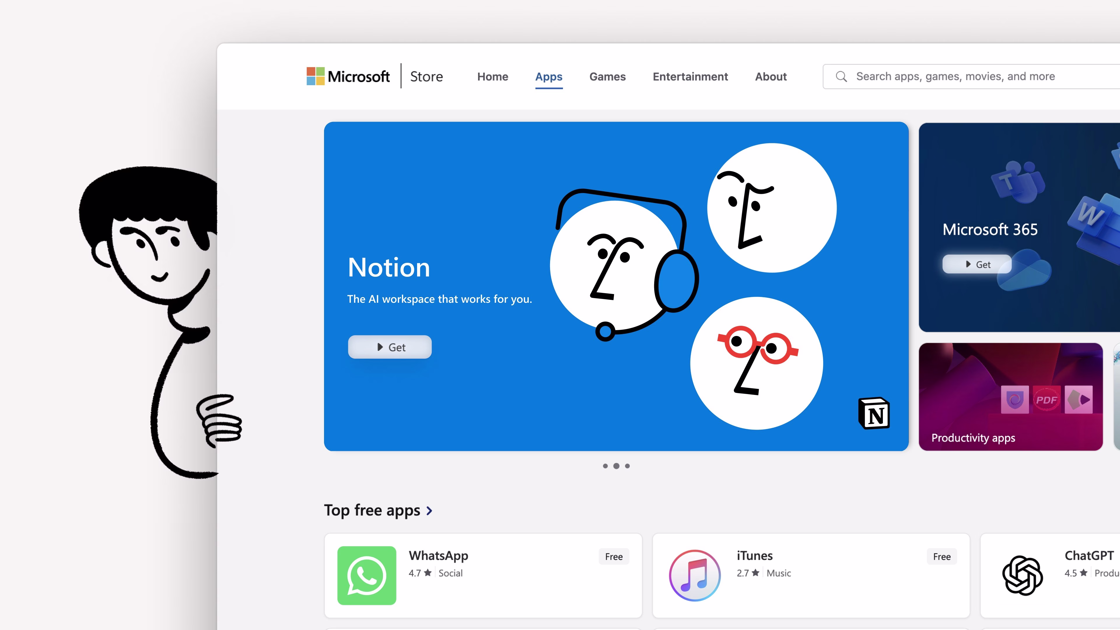 Notion Lands in Microsoft Store