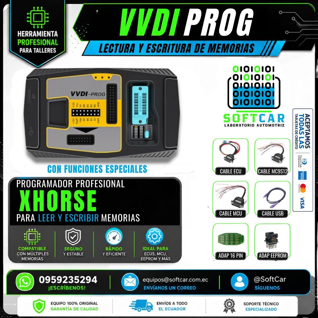 Xhorse VVDI Prog - Programador Profesional de Chips y Unidades de Control - Vista 1