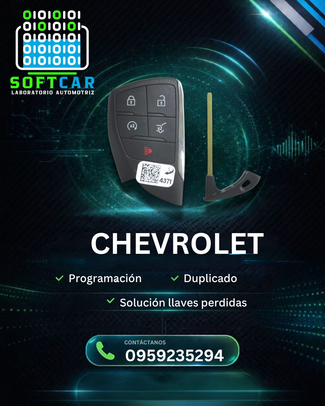original chevrolet smart key - Vista 1