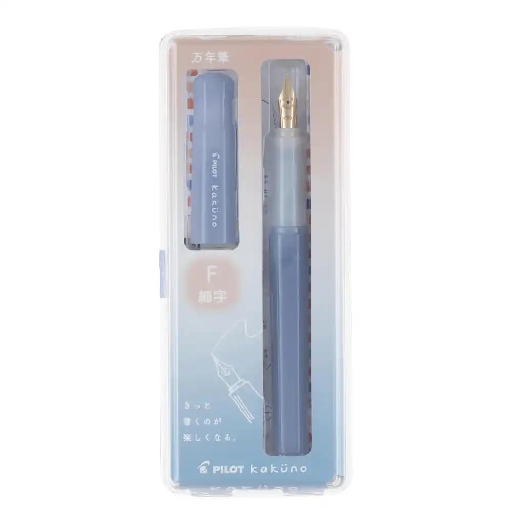 Pluma Fuente KAKUNO Madoromi F Blue - imagen 2