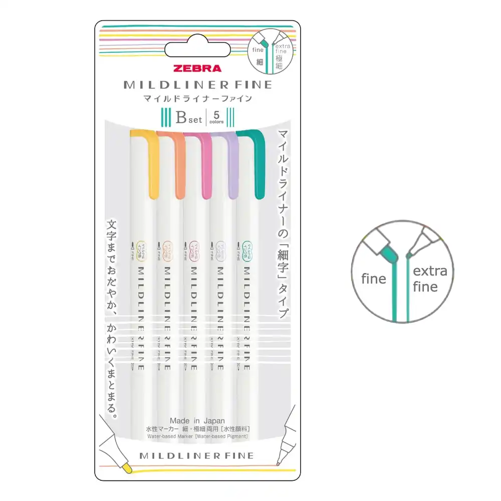 Resaltadores Mildliner Sign Pen (Set B) Edición Limitada