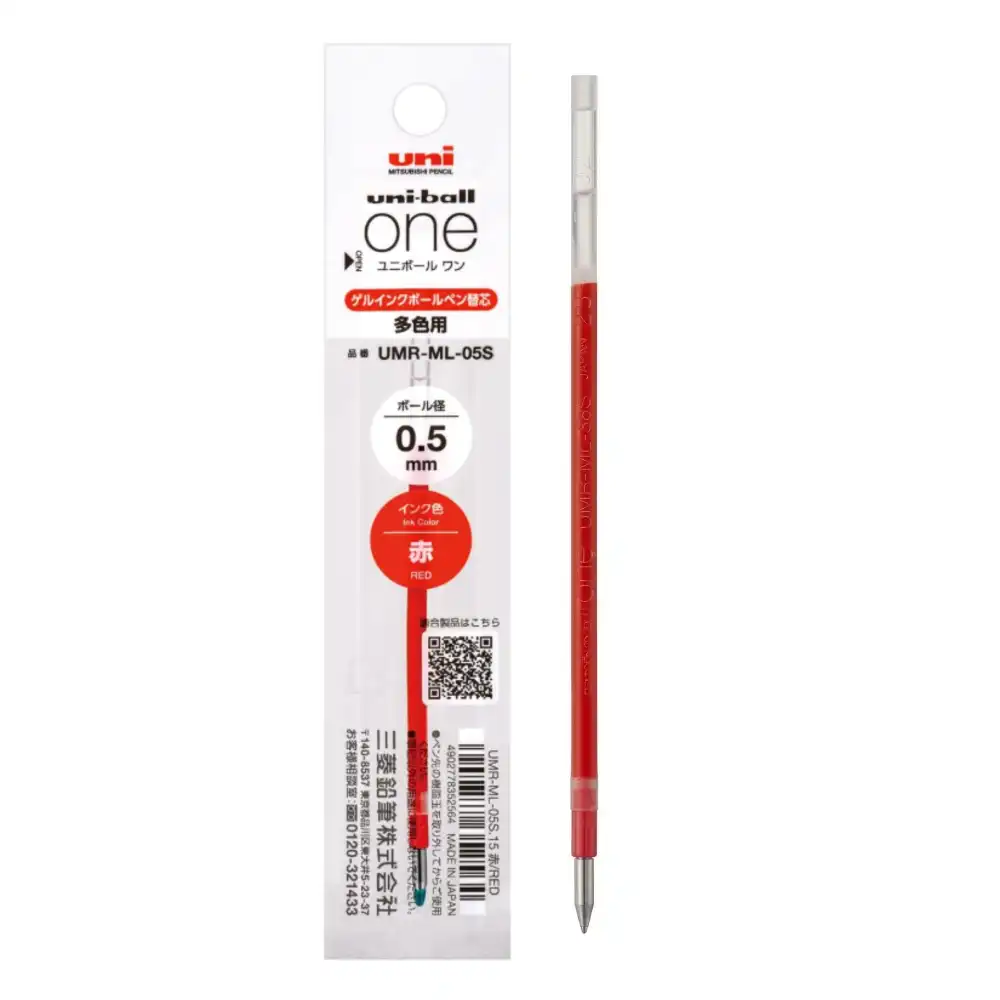 (RECARGA) Bolígrafo ONE 3 0.5 ROJO