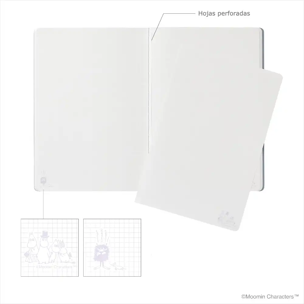 Notebook MOOMIN B6 (Cuadriculado 2mm) - imagen 2