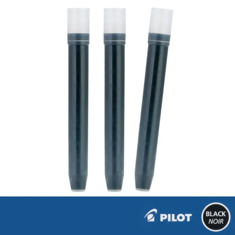 (RECARGA) Cartuchos de Tinta Pilot NEGRO (x 3)