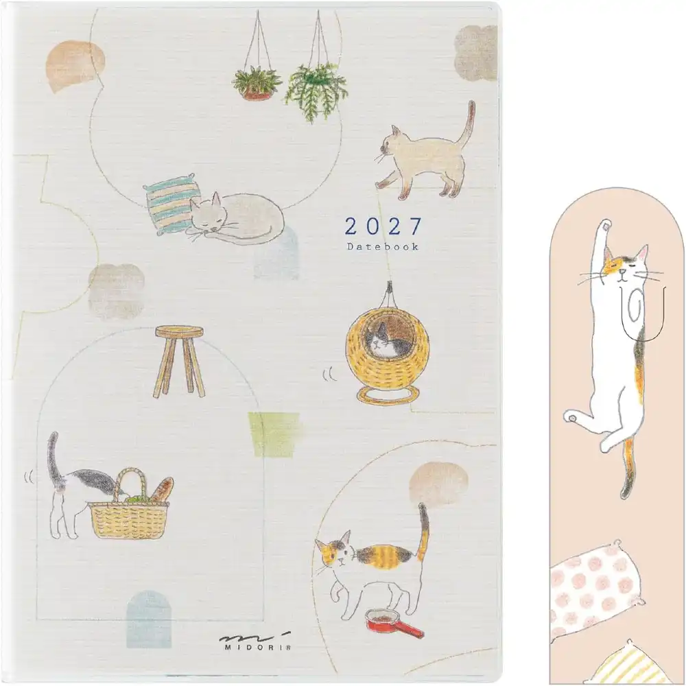 Planner 2027 Midori Pocket Cats SEMANAL - A6 - imagen 5