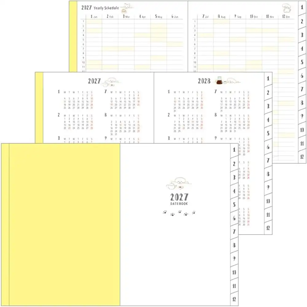 Planner 2027 Midori Pocket Dogs SEMANAL - A6 - imagen 2