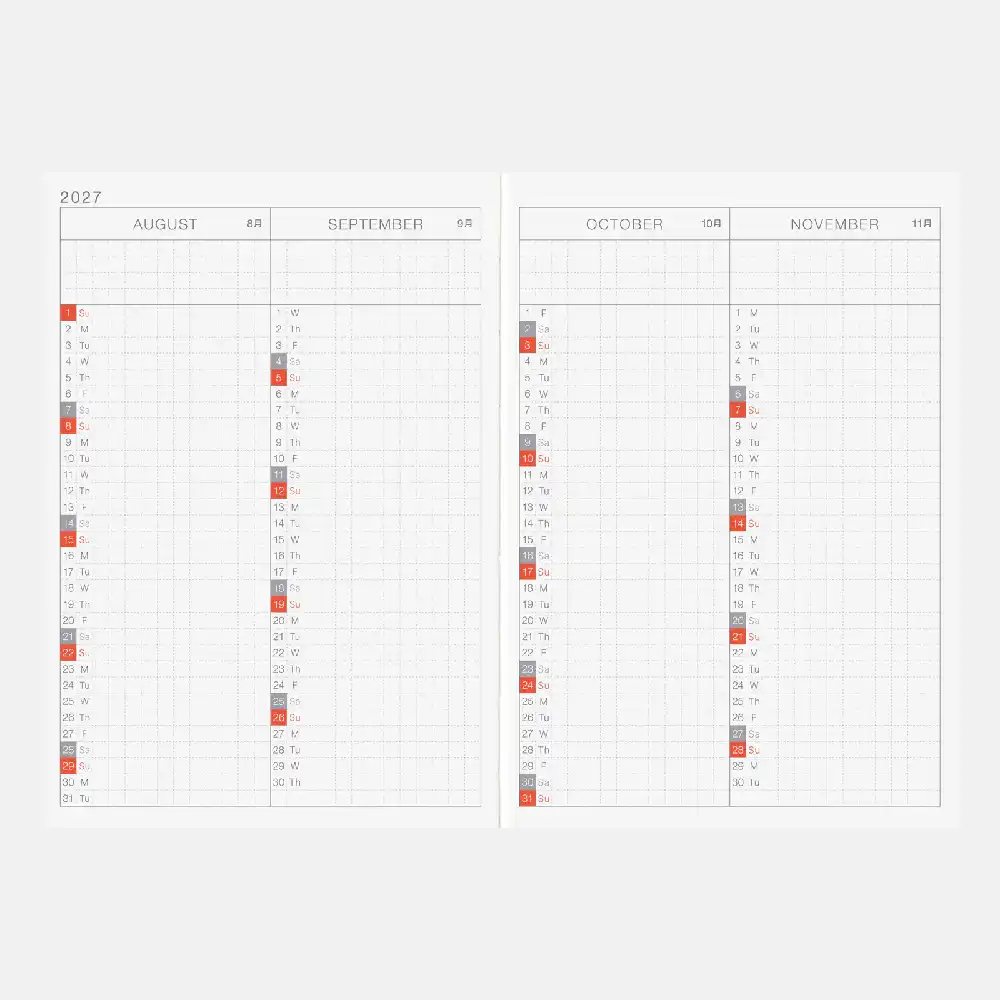Hobonichi Techo 2027 A6 (Inglés) - imagen 2