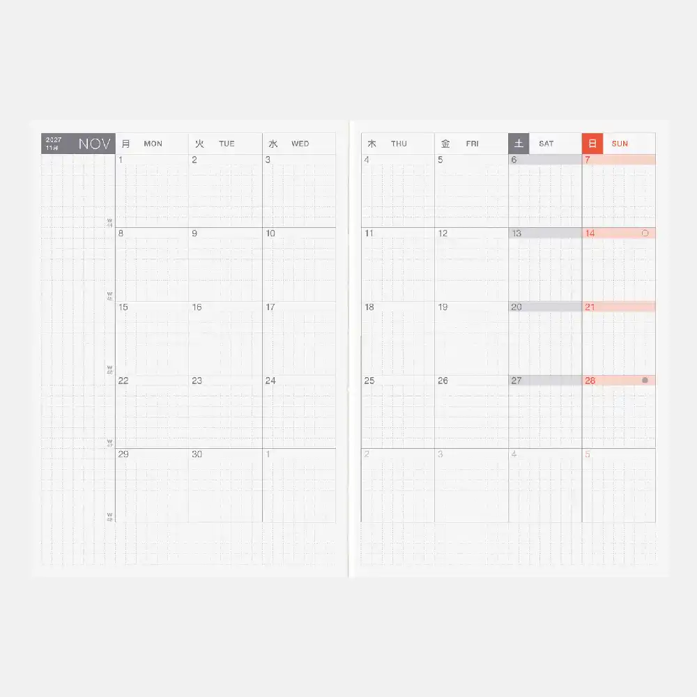 Hobonichi Techo 2027 A6 (Inglés) - imagen 4