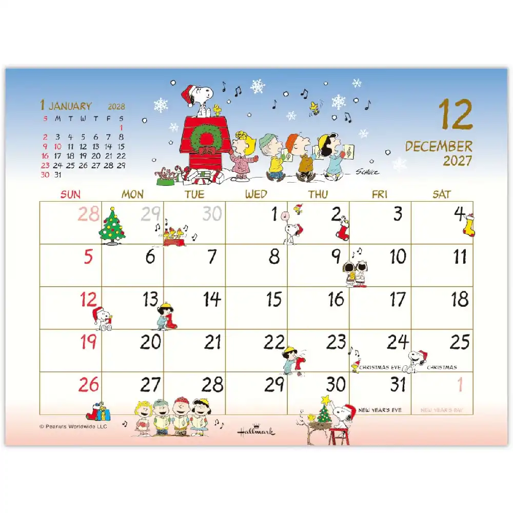 Calendario 2027 Snoopy (Hallmark JP) - imagen 3