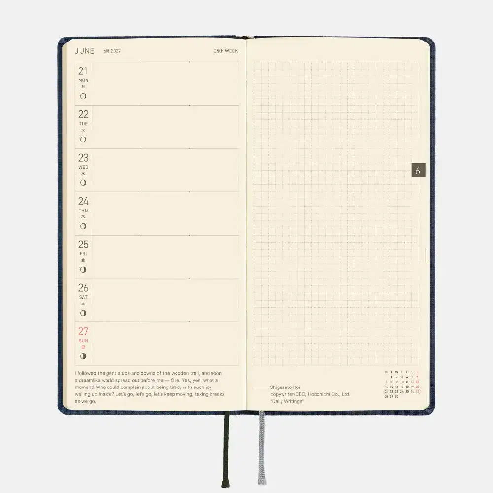 Hobonichi Techo 2027 Weeks Frederick Poet (Inglés) - imagen 2