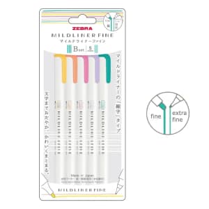 Resaltadores Mildliner Sign Pen (Set B) Edición Limitada