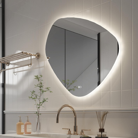 Bathroom mirror with LED lights