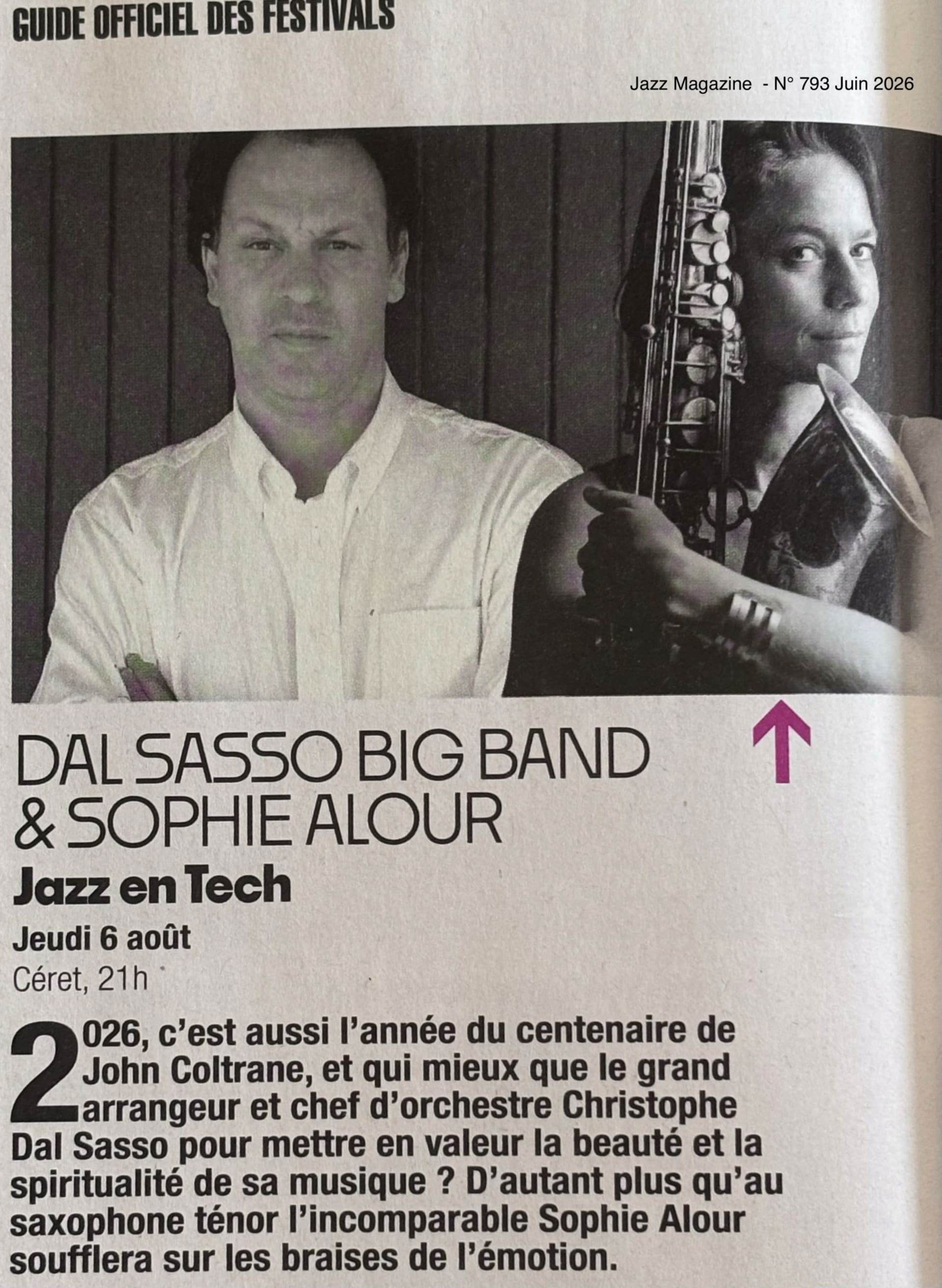 Dal Sasso Big Band à Céret