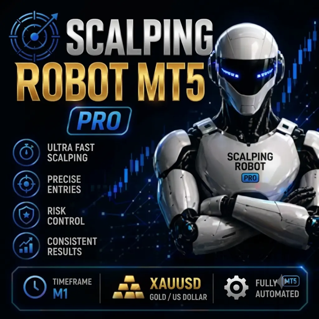Scalping Robot Pro MT5 – Professional XAUUSD Gold Scalping EA for MetaTrader 5 | Download