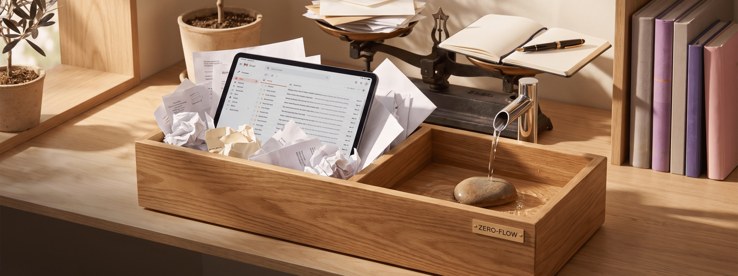 Cover image for "The ZERO-FLOW Method: Cut Email Stress in Half" - Get Mentors Blog