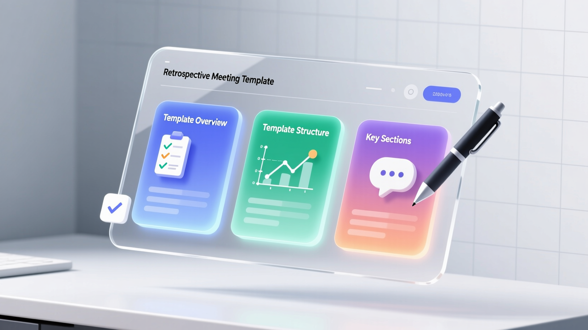 Retrospective Meeting Template illustration 1