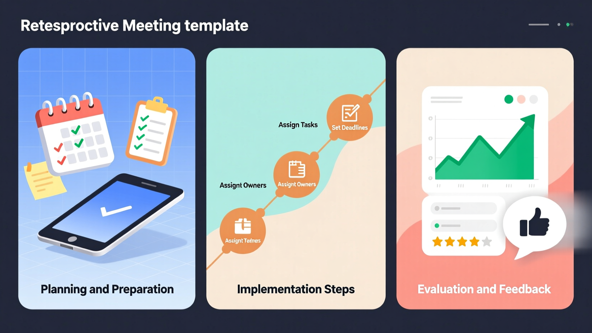 Retrospective Meeting Template illustration 2