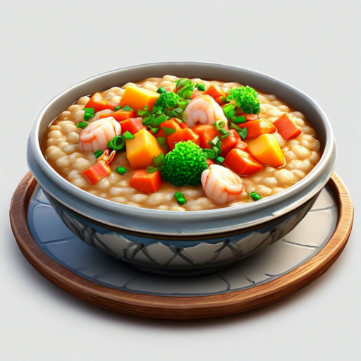 Vegetable and Seafood Porridge