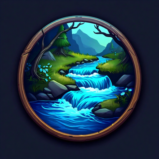 Gentle Sound of Flowing River