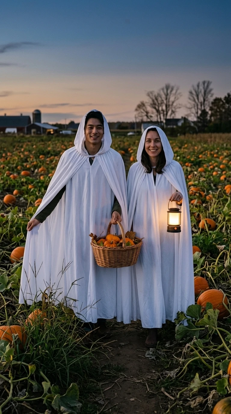 Ghostly pumpkin date 2