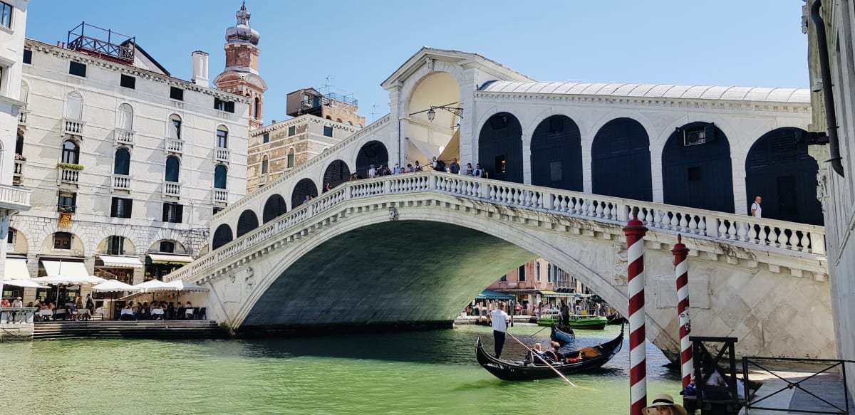 Ponte di Rialto, one of the many bridges that span the Venice canals