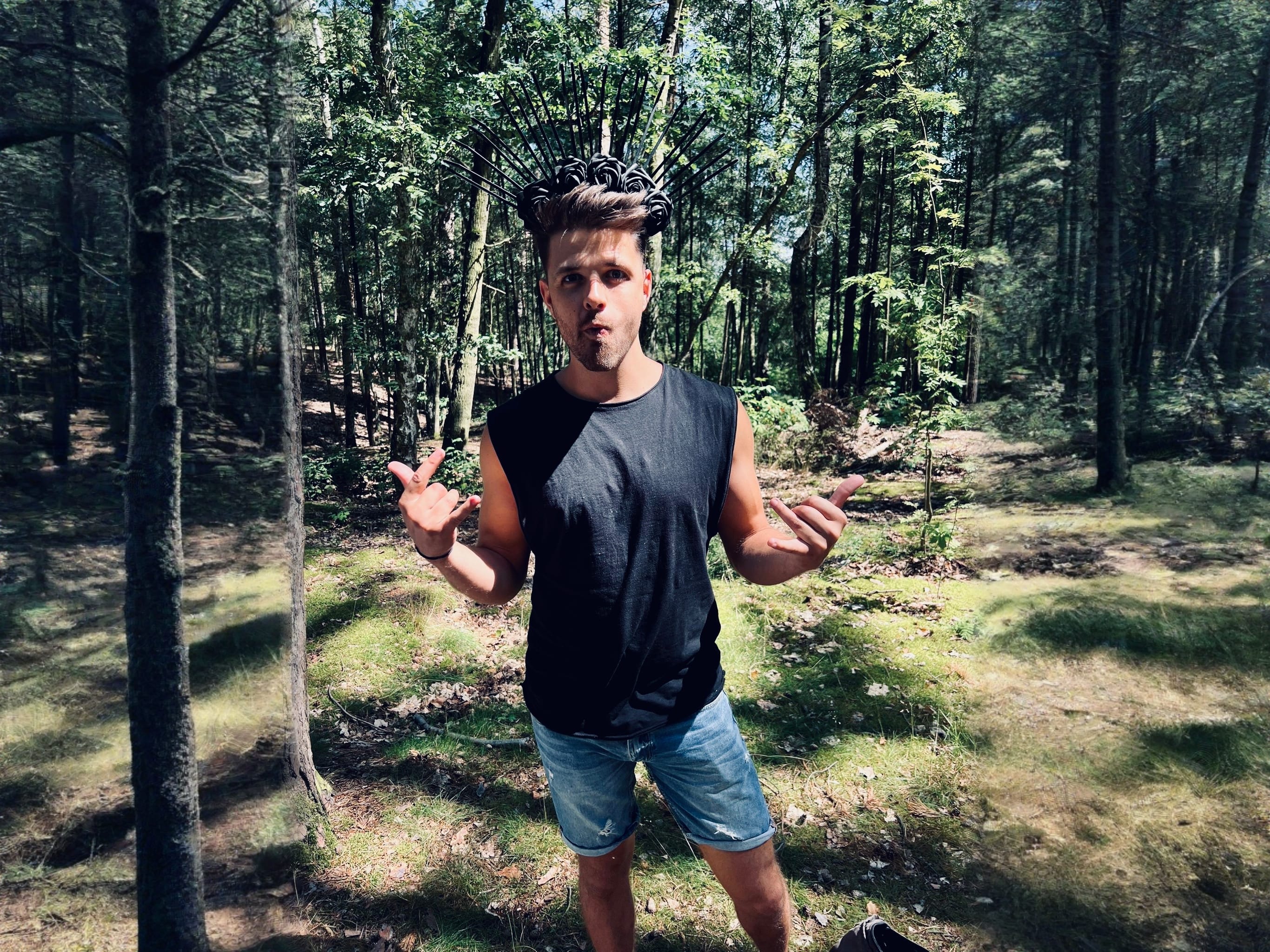 Ryan celebrating his birthday at Krumme Lanke in Berlin